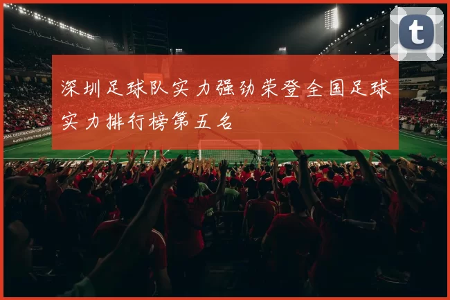 深圳足球队实力强劲荣登全国足球实力排行榜第五名